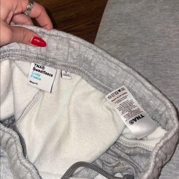 TNA Cozy Sweatfleece Mega Joggers Heather Chrome - Picture 5 of 5